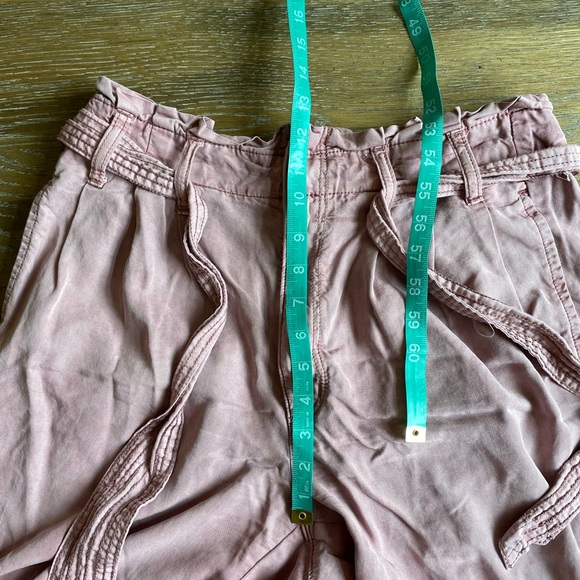 American Eagle Outfitters pink paper bag, high waist, wide leg pants - Picture 10 of 13